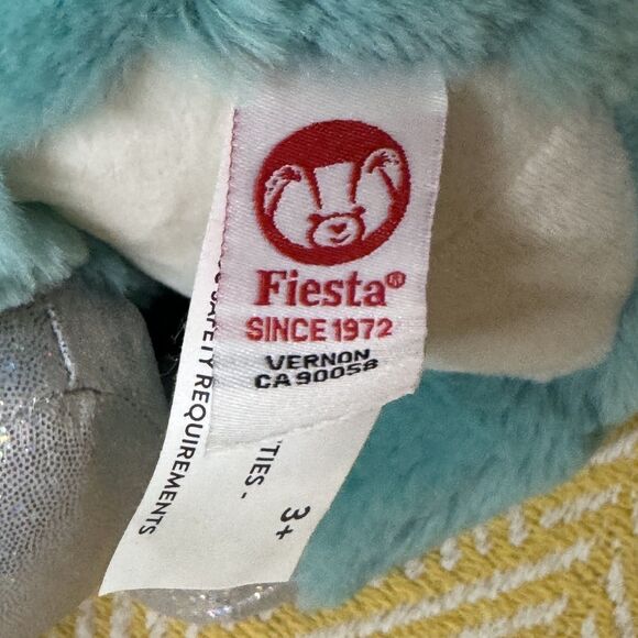 Fiesta Cotton Candy Cuties Giraffe Plush Stuffed Animal Blue NWT 10.5 in bv - Picture 9 of 11